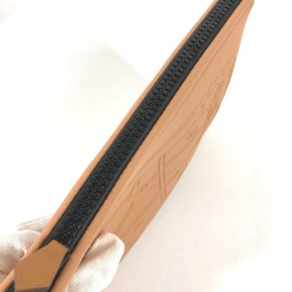 HERMES Trousse toilet Neovan PM Neovan-Cadriege PM Clutch Bag Pouch Beige Unused - Picture 11 of 12